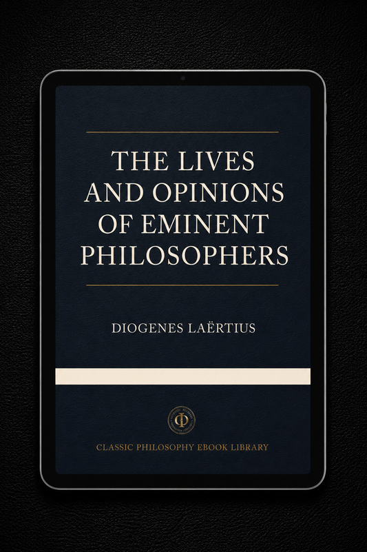 Diogenes Laertius - The Lives And Opinions Of Eminent Philosophers