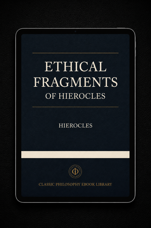 Hierocles - Ethical Fragments